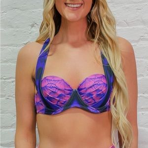 Mertailor Purple Wanderer Nymph Aphrodite Swim Top (S)